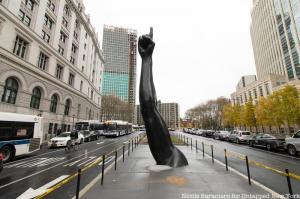 Unity finger sculpture downtown brooklyn hank willis thomas untapped new york nyc3